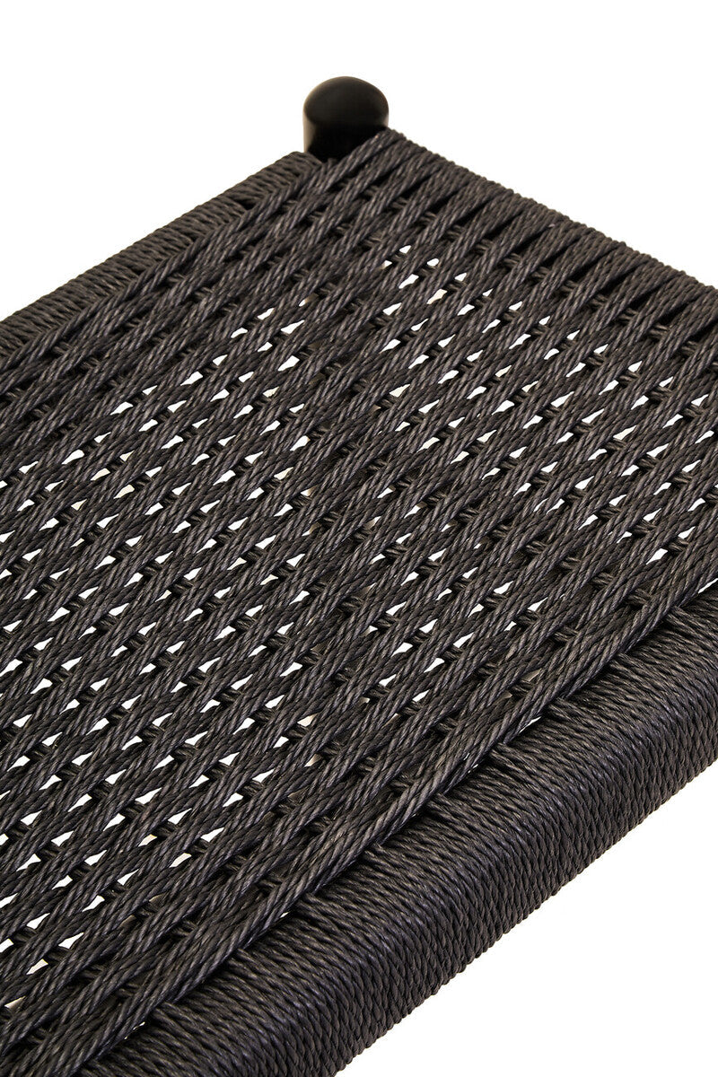 Black Rope and Elm Wood Bench | Cebu