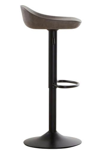 Set of Two Ash Faux Leather Bar Stools | Dalston