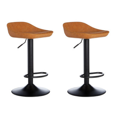 Set of Two Camel Bar Stools | Dalston