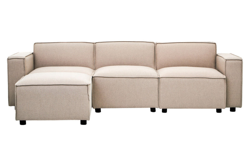 Natural Fabric Armless Modular Sofas | Toulouse