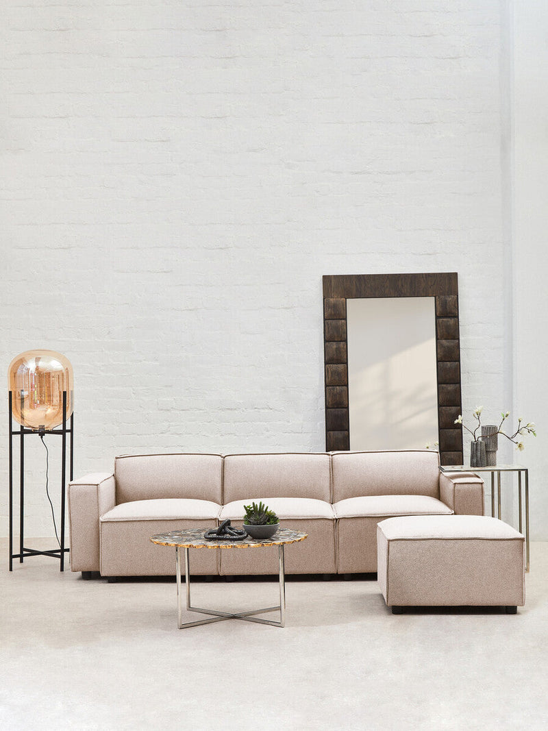 Natural Fabric Armless Modular Sofas | Toulouse