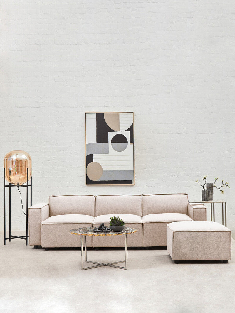 Natural Fabric Armless Modular Sofas | Toulouse