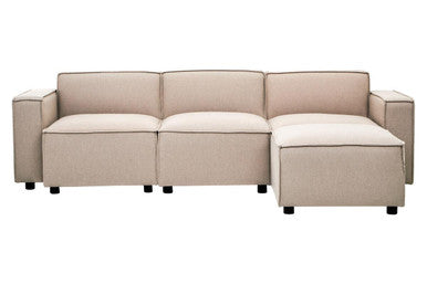 Natural Fabric Left Arm Modular Sofas | Toulouse