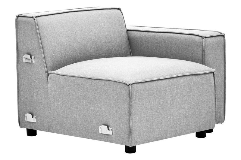 Grey Fabric Right Arm Modular Sofas | Toulouse