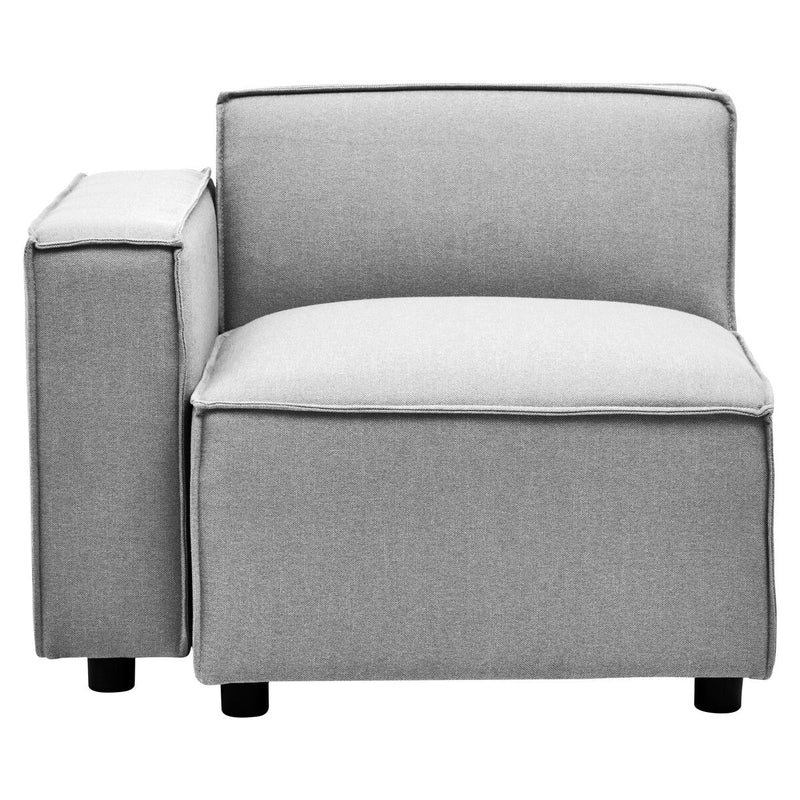 Grey Fabric Left Arm Modular Sofas | Toulouse