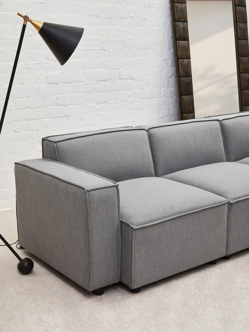 Grey Fabric Left Arm Modular Sofas | Toulouse