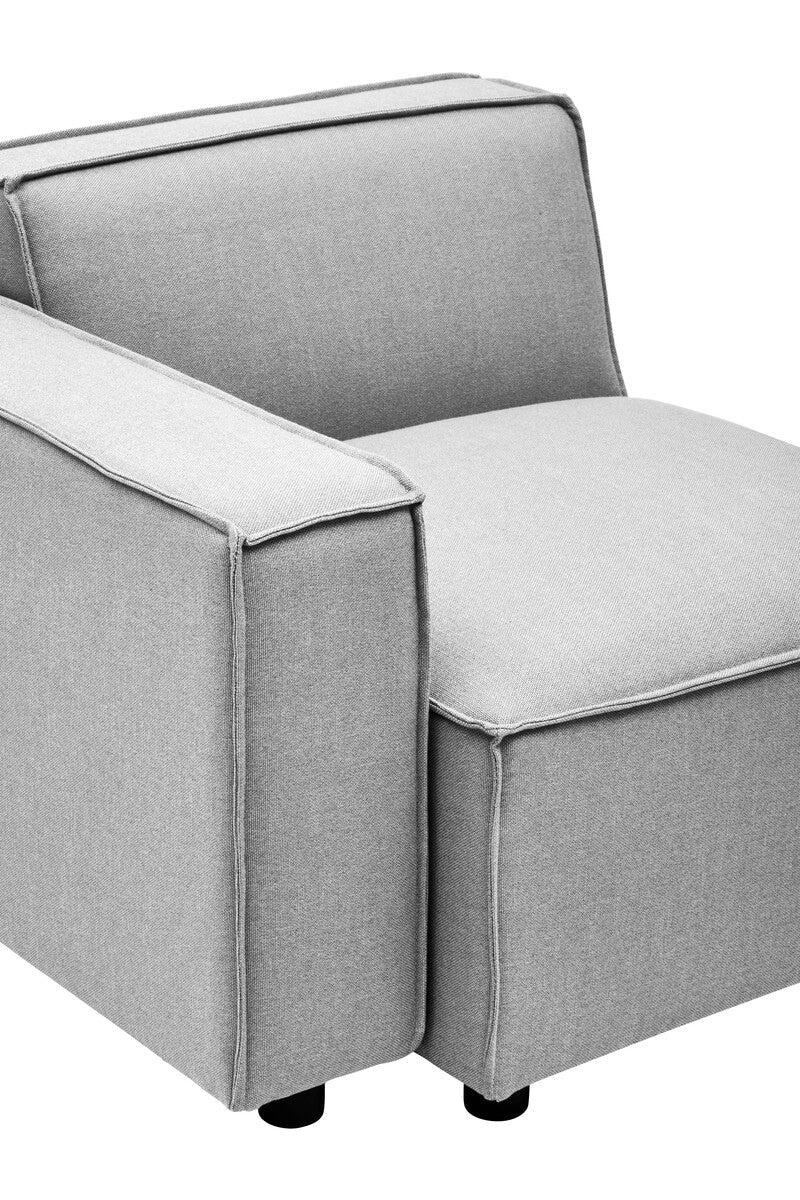 Grey Fabric Left Arm Modular Sofas | Toulouse