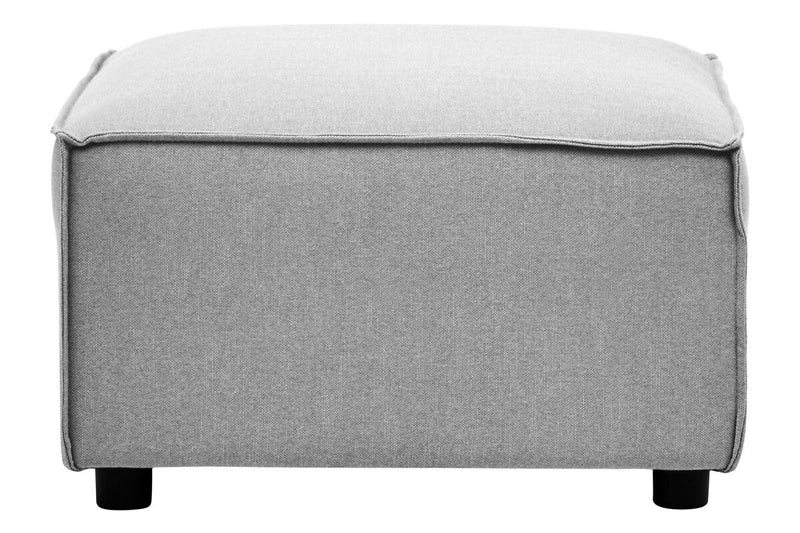 Grey Fabric Modular Ottoman | Toulouse