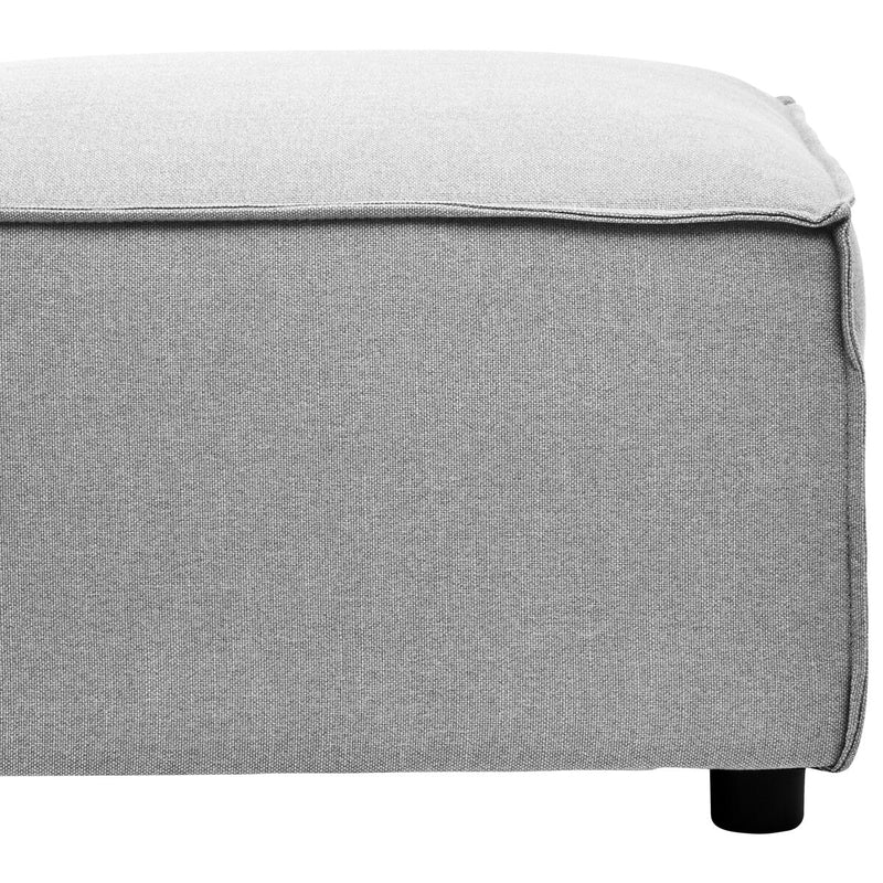 Grey Fabric Modular Ottoman | Toulouse