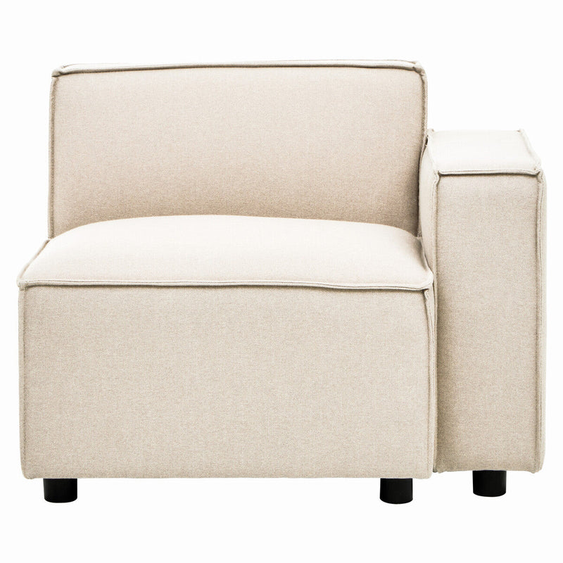Cream Fabric Right Arm Modular Sofas | Toulouse