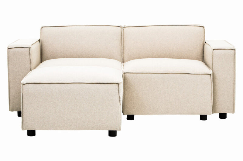 Cream Fabric Right Arm Modular Sofas | Toulouse