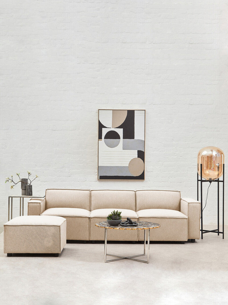 Cream Fabric Right Arm Modular Sofas | Toulouse