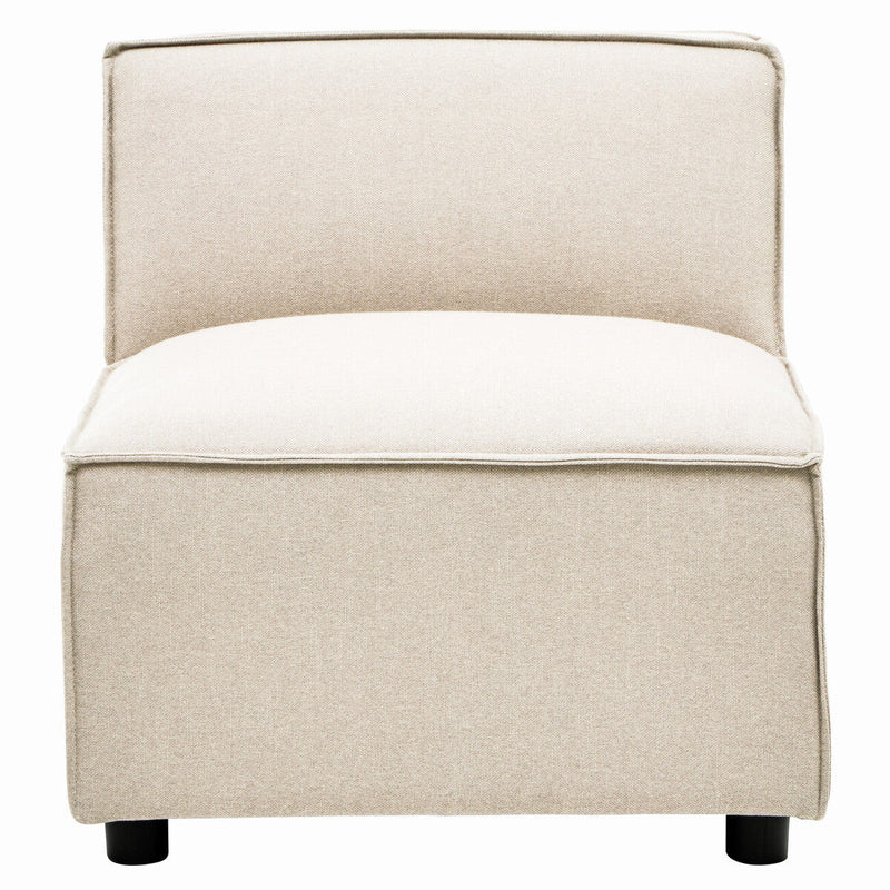 Cream Fabric Armless Modular Sofas | Toulouse