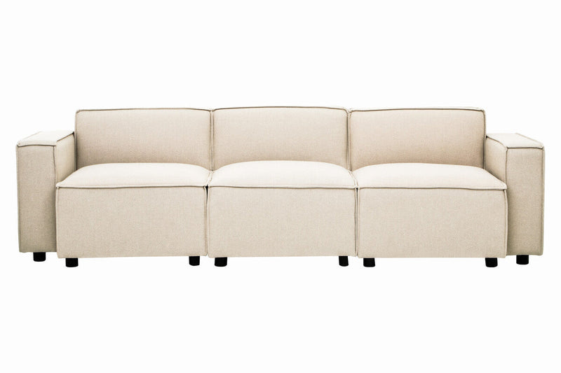 Cream Fabric Armless Modular Sofas | Toulouse