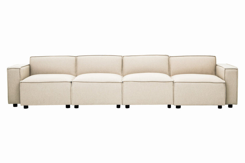 Cream Fabric Armless Modular Sofas | Toulouse