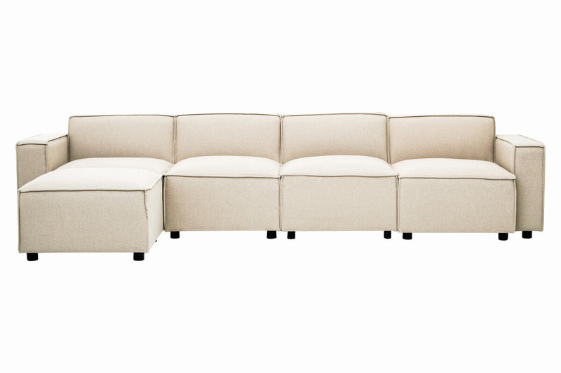 Cream Fabric Armless Modular Sofas | Toulouse