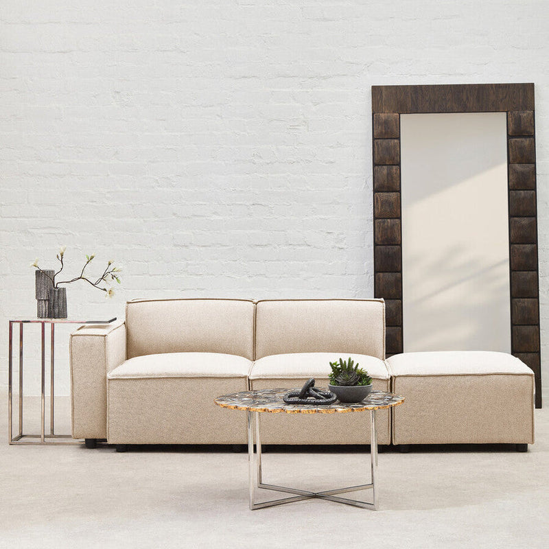 Cream Fabric Armless Modular Sofas | Toulouse