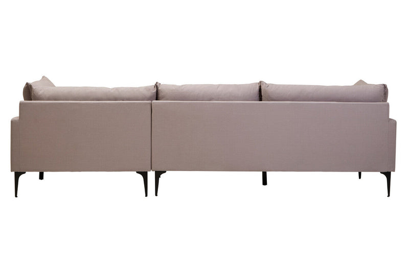 3 Seater Grey Right Chaise Sofa | Comfee
