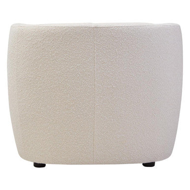 Textured Cream Curved Chair | Bruge