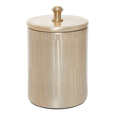 Champagne Finish Bathroom Jar | Allegra