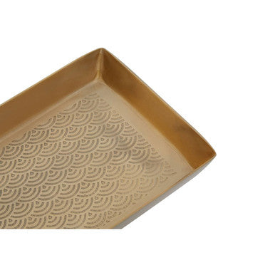 Etched Metallic Bathroom Tray | Allegra