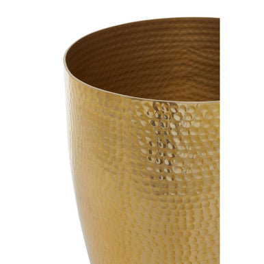 Gold Finish Waste Bin | Allegra