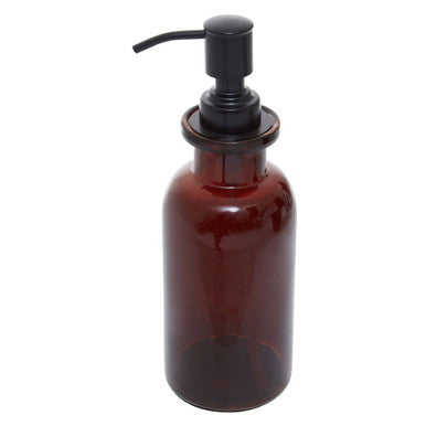 Kiara Brown Glass Soap Dispenser | Allegra
