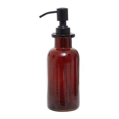 Kiara Brown Glass Soap Dispenser | Allegra