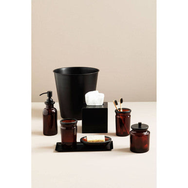 Kiara Brown Glass Soap Dispenser | Allegra