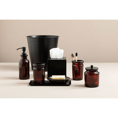 Kiara Brown Glass Soap Dispenser | Allegra