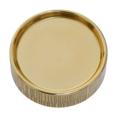 Line Effect Gold Soap Dish | Allegra