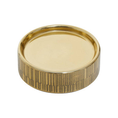 Line Effect Gold Soap Dish | Allegra
