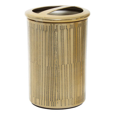 Line Effect Gold Toothbrush Holder | Allegra