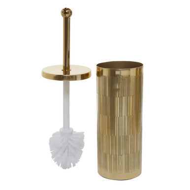 Gold Finish Aluminium Toilet Brush. | Allegra