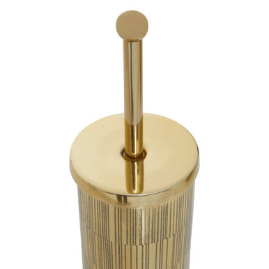 Gold Finish Aluminium Toilet Brush. | Allegra