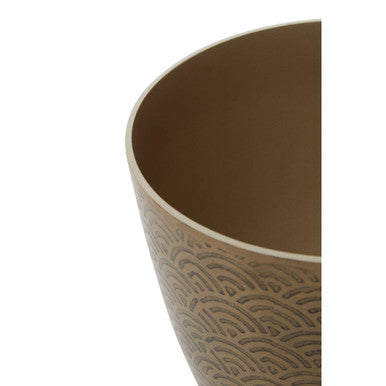 Aluminium Gold Finish 300ml Bathroom Jar | Allegra