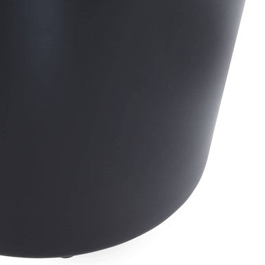 Kiara Stainless Steel Black Waste Bin | Allegra