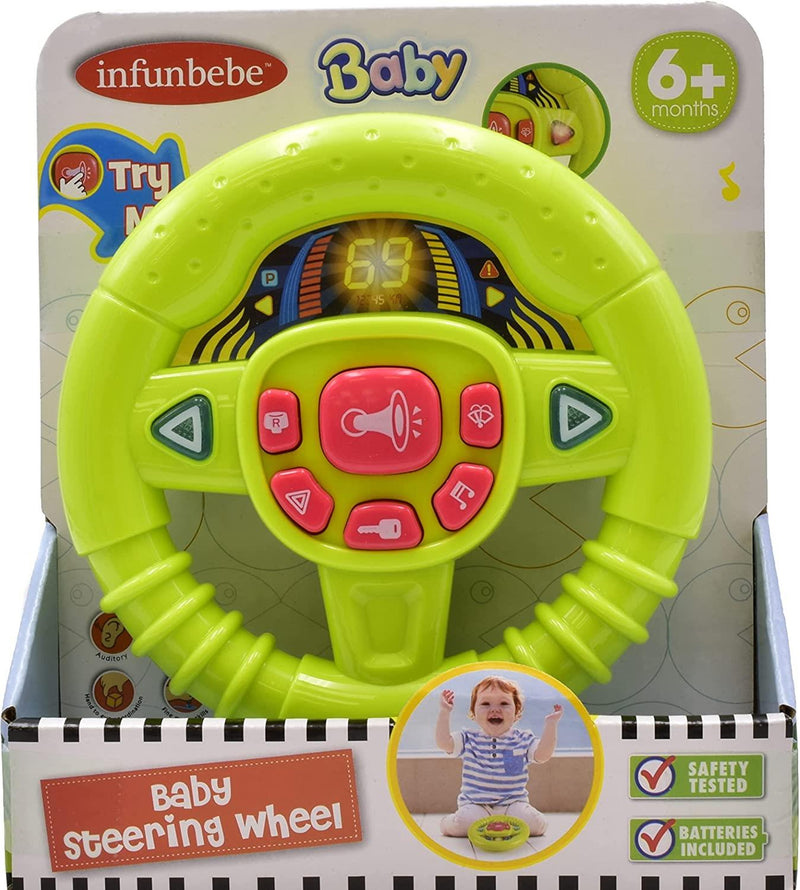 Baby Racing Wheel Baby's Pretend Steering Wheel with Sound Effects — InStock