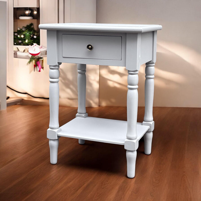 65CM 1 DRAWER SIDE TABLE