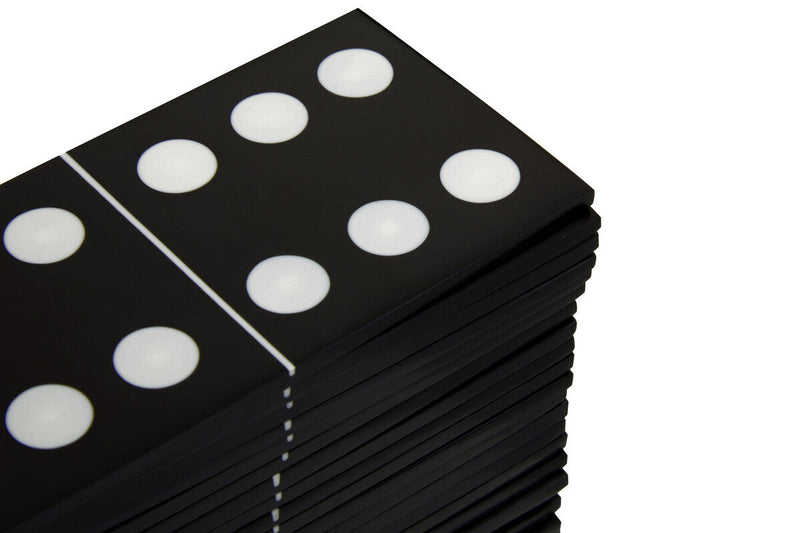 Gold Domino Set with Black Dominoes | Churchill Games