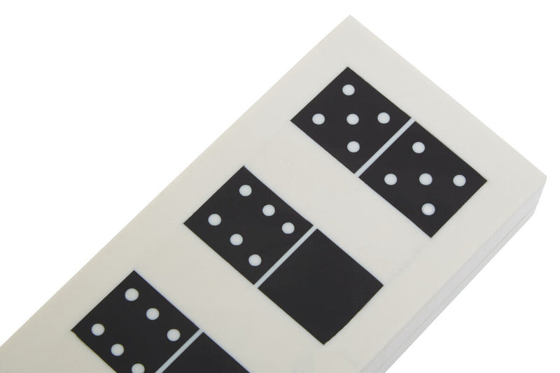 White and Black Finish Domino Box | Churchill Games