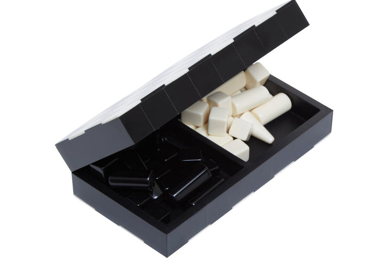 Small Black and White Foldable Chess Set | Churchill Games