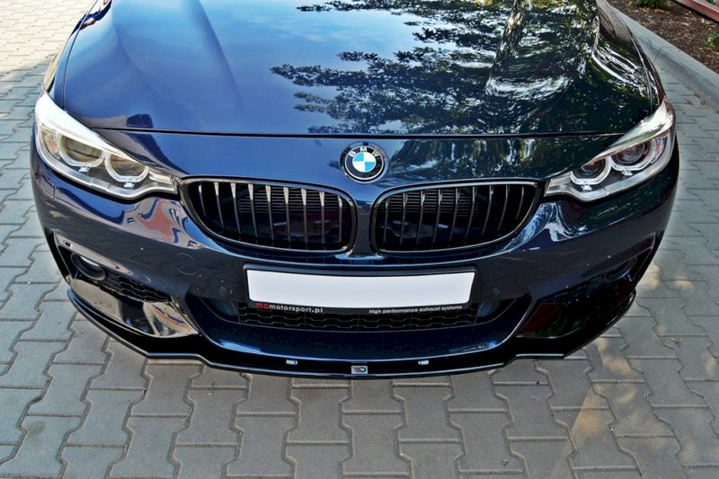 Maxton Design - Front Splitter V.1 BMW 4 Coupe / Gran Coupe / Cabrio M-Pack F32 / F36 / F33