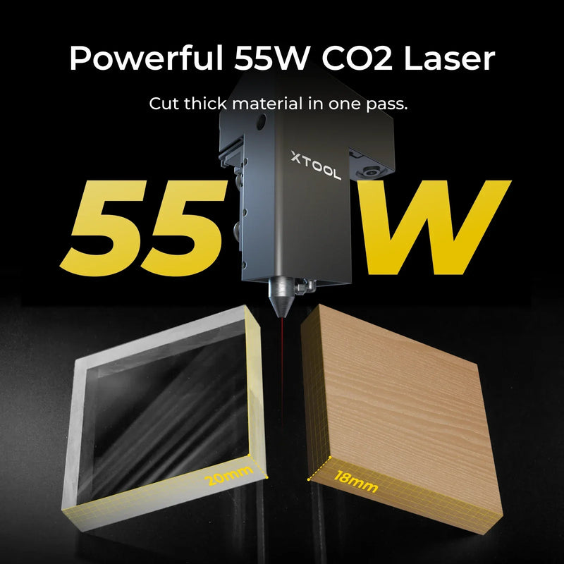 xTool P2 55W Desktop CO2 Laser Cutter (2yr warranty)