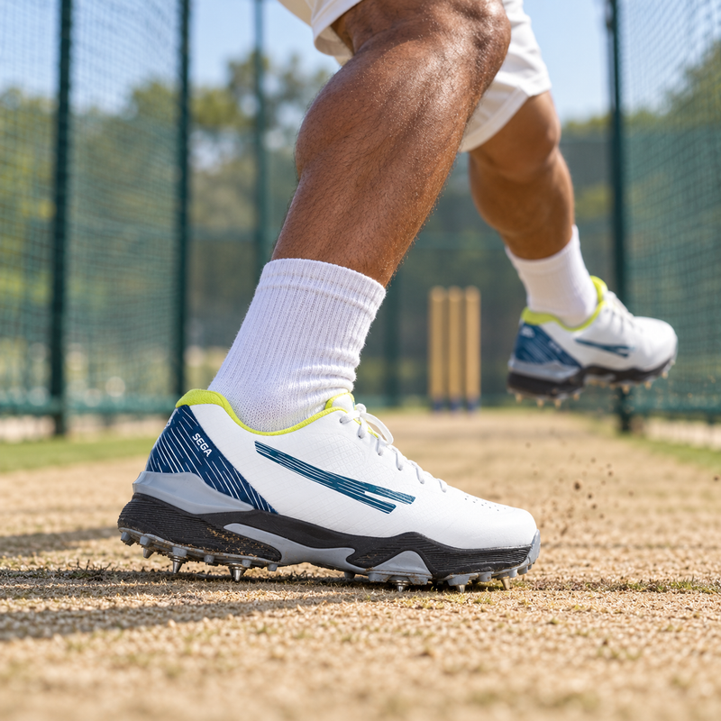 SEGA P-25 Precision Cricket Shoes – Metal Spikes