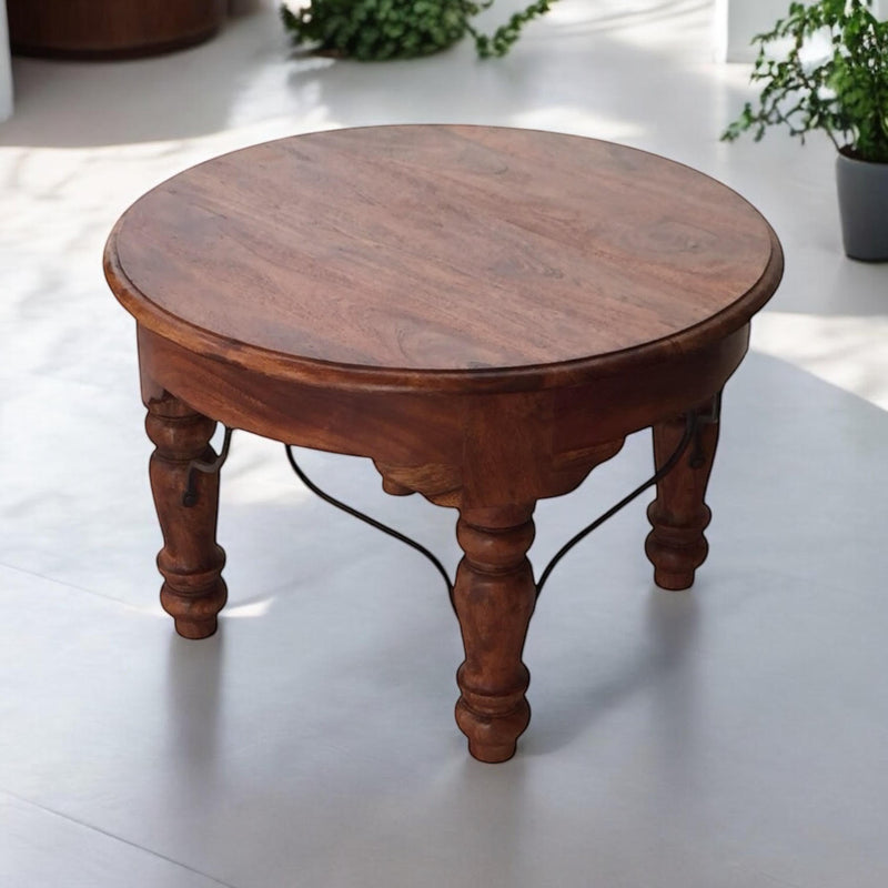 45CM WOODEN ROUND TABLE