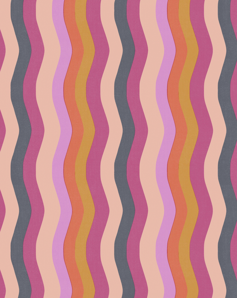 Wavy Stripe Wallpaper
