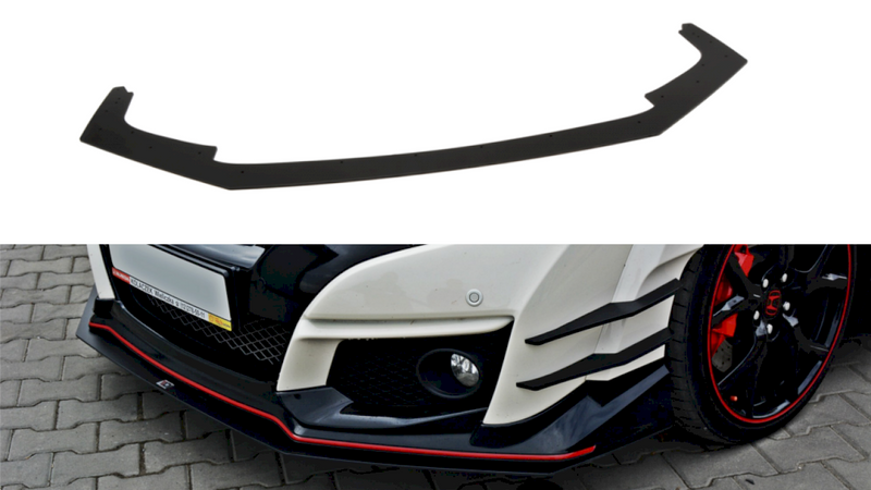 Maxton Design - FRONT RACING SPLITTER V.1 HONDA CIVIC IX TYPE R (2015-2017)