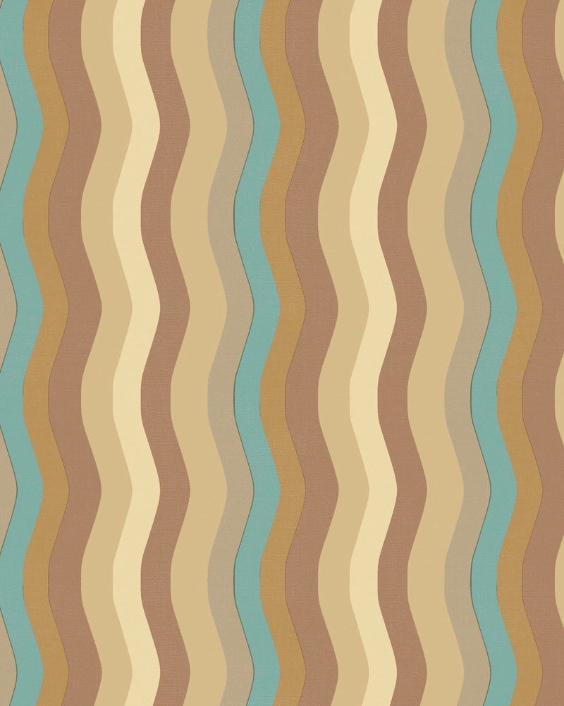 Wavy Stripe Wallpaper