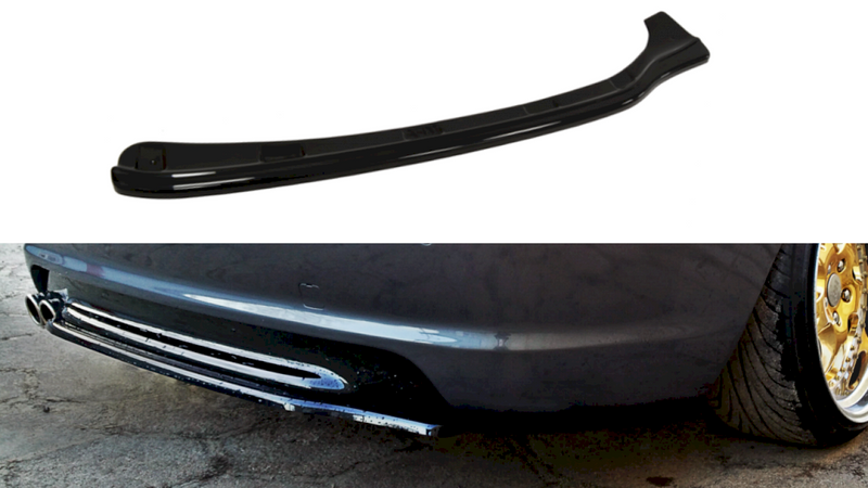 Maxton Design - CENTRAL REAR SPLITTER BMW 3 E46 MPACK COUPE (WITHOUT VERTICAL BARS)
